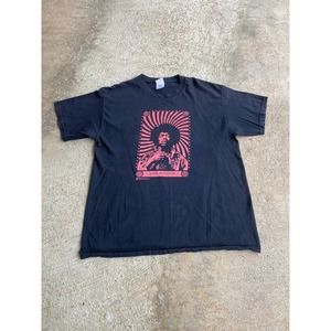 Vintage Y2K Jimi Hendrix Faded Black Shirt